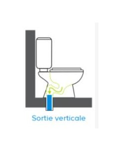 WC Sur pieds sortie verticale 2