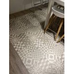 Sol souple PVC à motif carreaux de ciment