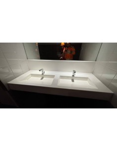 Double vasque encastrée