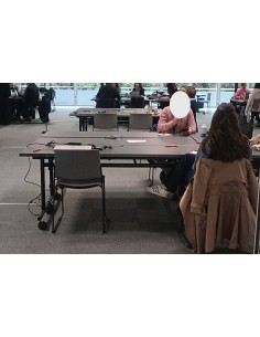 Table de réunion rabattable