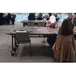 Table de réunion rabattable